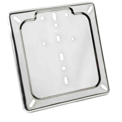 90147-A-01.JPG Porta Targa In Acciaio Inox Cromo Portatarga Per Moto Portatarga