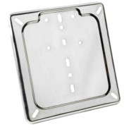 Porta Targa In Acciaio Inox Cromo Portatarga Per Moto Portatarga