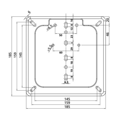 90147-D-01.JPG Porta Targa In Acciaio Inox Cromo Portatarga Per Moto Portatarga