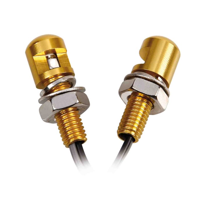 90172-C-01.JPG Set 2 Viti Con Led A Luce Bianca Oro Luci Decorative