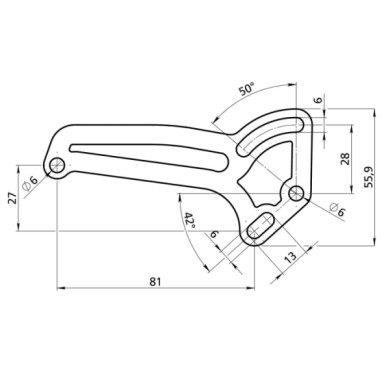 90188-D-01.JPG Supporto Targa Laterale Per Ciclomotori Con Motore Minarelli Portatarga Per Ciclomotori Portatarga