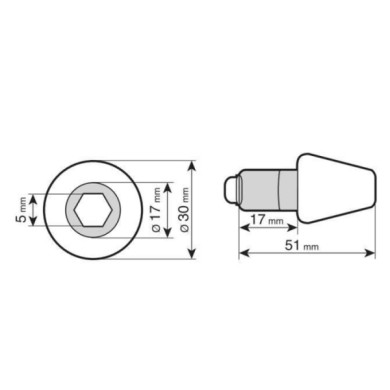 90317-S-01.JPG Su 2 Stabilizzatori Universali Nero Stabilizzatori