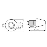 90317-S-01.JPG Su 2 Stabilizzatori Universali Nero Stabilizzatori
