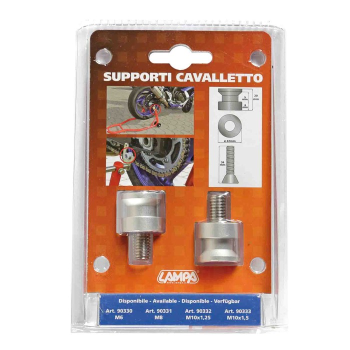 90333-S-01.JPG Coppia Supporti Cavalletto M10x1 50 Mm Alluminio Cavalletti