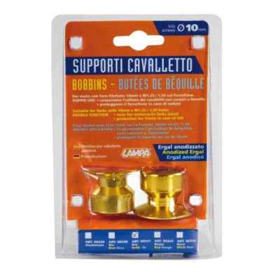 90341-S-01.JPG Kit Supporti Cavalletto 10 Mm Oro Cavalletti