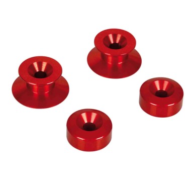 90342-C-01.JPG Kit Supporti Cavalletto 10 Mm Rosso Cavalletti