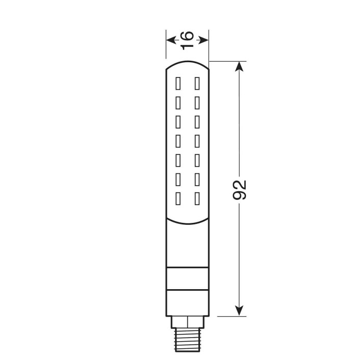 90478-S-01.JPG Line Sq Front Indicatori Di Direzione A Led Sequenziale E Luce Di Posizione Anteriori 12v Led Led Indicatori Dire
