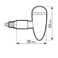 90483-D-01.JPG Drop Indicatori Direzione A Led Cromo Led Indicatori Direzione