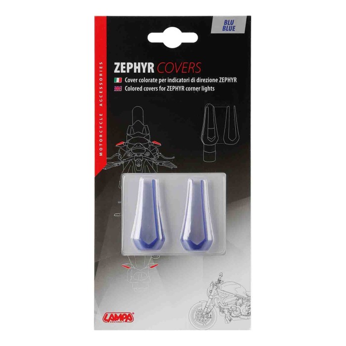 90495-C-01.JPG Cover Colorate Per Indicatori Di Direzione Zephyr 2 Pz Blu Led Indicatori Direzione