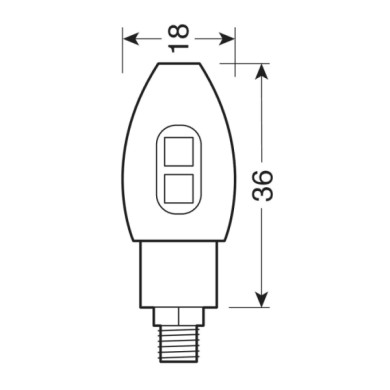 90505-S-02.JPG Volt Indicatori Direzione A Led Argento Led Indicatori Direzione