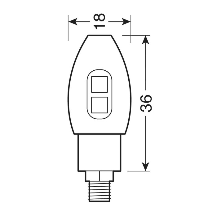 90505-S-02.JPG Volt Indicatori Direzione A Led Argento Led Indicatori Direzione