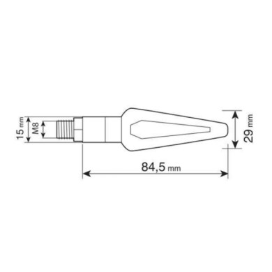 90507-D-01.JPG Nicon Halo Indicatori Di Direzione 10w Nero Alogeni Indicatori Direzione