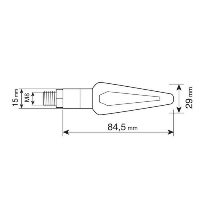 90507-D-01.JPG Nicon Halo Indicatori Di Direzione 10w Nero Alogeni Indicatori Direzione