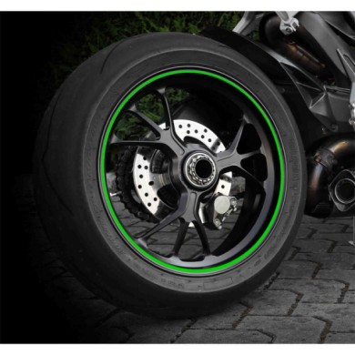 90524-S-01.JPG Wheel Stripe Racing Profilo Adesivo Per Cerchi Ruota Verde Decorazione Ruote Protezione/estetica