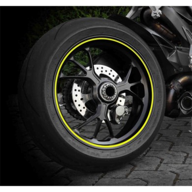 90527-S-01.JPG Wheel Stripe Fluo Profilo Adesivo Per Cerchi Ruota Giallo Decorazione Ruote Protezione/estetica