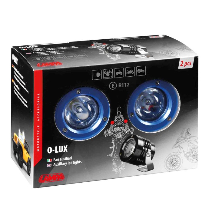 90534-C-01.JPG O Lux Coppia Fari Ausiliari A Led 12v Blu Led Luci Ausiliarie