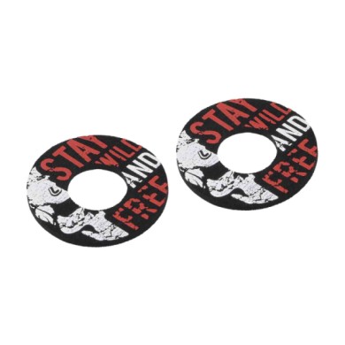 90571-S-01.JPG Donut Off Road Grips Manopole Universali Nero Rosso Manopole
