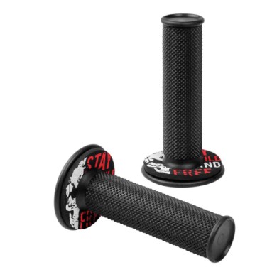 90571-S-02.JPG Donut Off Road Grips Manopole Universali Nero Rosso Manopole