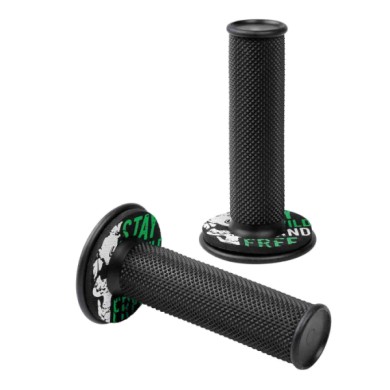 90572-S-02.JPG Donut Off Road Grips Manopole Universali Nero Verde Manopole