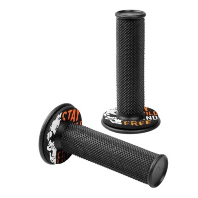 90573-S-02.JPG Donut Off Road Grips Manopole Universali Nero Arancione Manopole