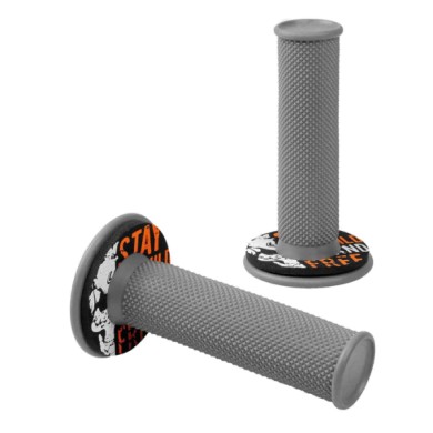 90577-S-02.JPG Donut Off Road Grips Manopole Universali Grigio Arancione Manopole