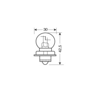 91519-S-01.JPG 12v Lampada Asimmetrica S3 Asymmetric 30w P26s 1 Pz D/blister Lampadine Standard Line Lampa Alogene
