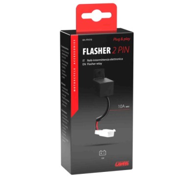 91616-S-01.JPG Flasher 2 Pin Intermittenza Elettronica Plug & Play 12v 10a Adattatori Indicatori Direzione