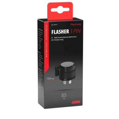 91617-C-01.JPG Flasher 3 Pin Intermittenza Elettronica Plug & Play 12v 10a Adattatori Indicatori Direzione
