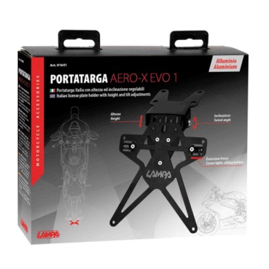 91641-C-01.JPG Aero X Evo 1 Portatarga Italia Con Altezza Ed Inclinazione Regolabili Portatarga Per Moto Portatarga