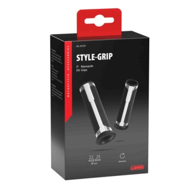 91751-S-01.JPG Style Grip Manopole Universali Argento Manopole
