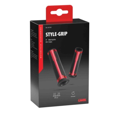 91753-S-01.JPG Style Grip Manopole Universali Rosso Manopole