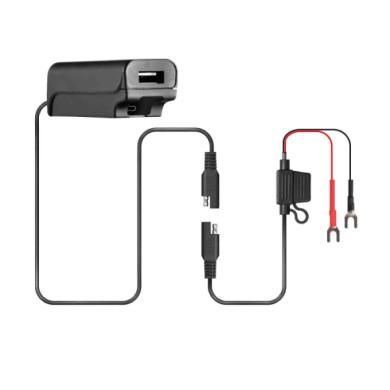 91817-S-01.JPG Trek X Caricatore Usb Con Doppia Presa Usb (usb A + Usb C) Resistente Alla Pioggia Accessori