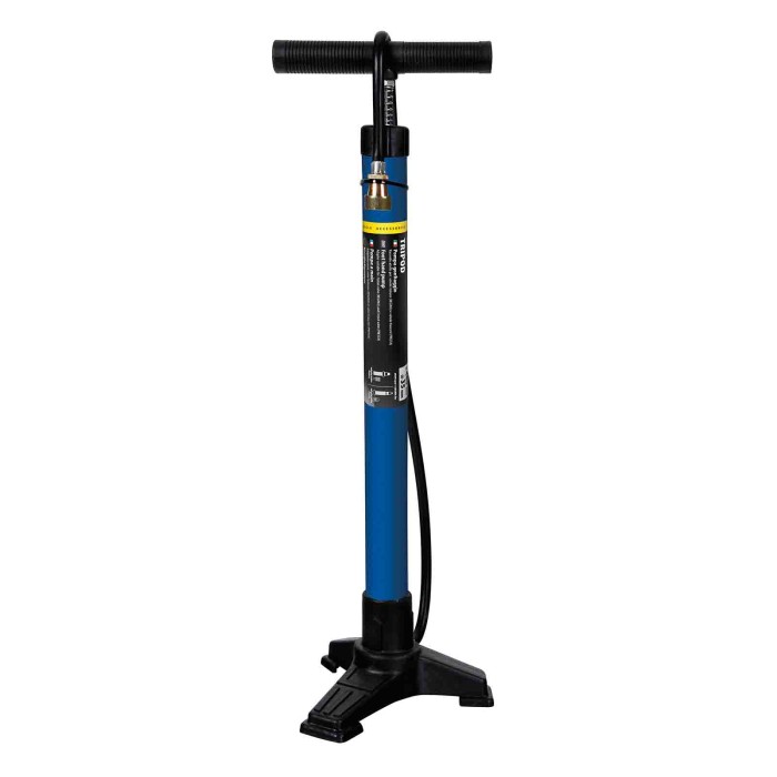 94214-S-01.JPG Pompa Gonfiaggio Tre Piedi In Acciaio H 440 Mm Ø 35 Mm Pompe Gonfiaggio