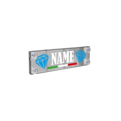 95700-S-02.JPG Laser Mono Flag Tabella Personalizzabile A Led 12/24v 50x13 5 Cm 4 5 Caratteri Tabelle Personalizzabili 12/24v