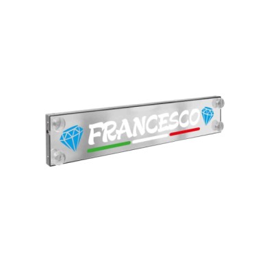 95700-S-02.JPG Laser Mono Flag Tabella Personalizzabile A Led 12/24v 75x13 5 Cm 6 8 Caratteri Tabelle Personalizzabili 12/24v