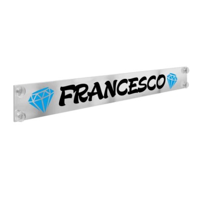 95723-S-01.JPG Mirror Uv Tabella Personalizzabile 125x13 5 Cm 12 16 Caratteri Tabelle Personalizzabili 12/24v Decorazioni Lumino