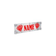 Plexi Fluo Tabella Personalizzabile 50x13 5 Cm 4 5 Caratteri Tabelle Personalizzabili 12/24v Decorazioni Luminose