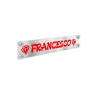 Plexi Fluo Tabella Personalizzabile 75x13 5 Cm 6 8 Caratteri Tabelle Personalizzabili 12/24v Decorazioni Luminose
