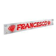 Plexi Fluo Tabella Personalizzabile 125x13 5 Cm 12 16 Caratteri Tabelle Personalizzabili 12/24v Decorazioni Luminose