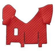 Tappeto Centrale In Skeentex Rosso Iveco Stralis-stralis Hi-way Tappeto Centrale Su Misura In Skeentex