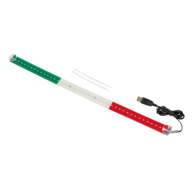 96963-S-02.JPG Bandiera Luminosa 60 Cm 42 Led Usb Italia Bandiere Ed Emblemi Decorazioni Luminose