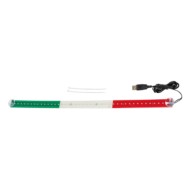 96963-S-03.JPG Bandiera Luminosa 60 Cm 42 Led Usb Italia Bandiere Ed Emblemi Decorazioni Luminose