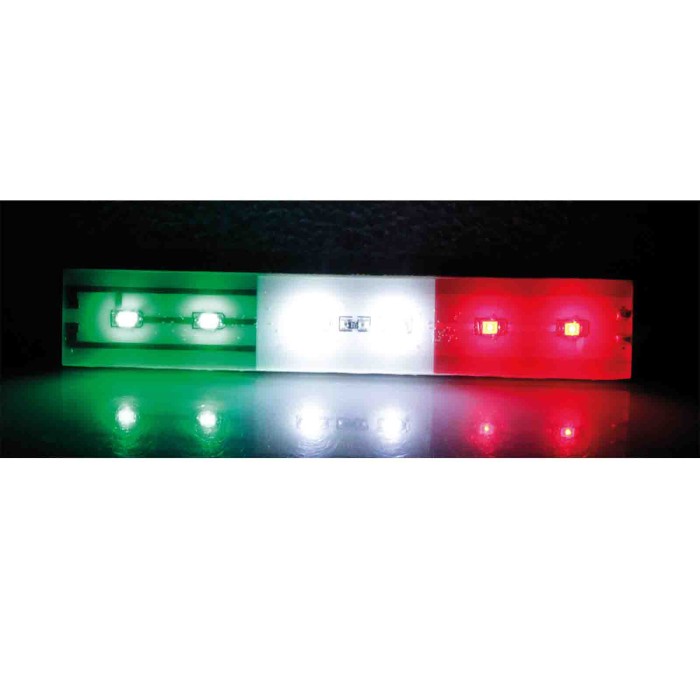 96969-A-02.JPG Bandiera Italia Luminosa A 6 Led 24v Bandiere Ed Emblemi Decorazioni Luminose
