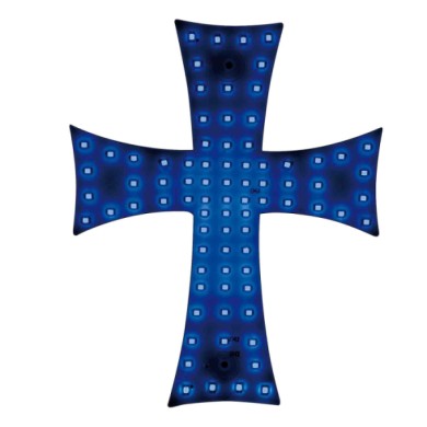 96972-C-01.JPG Croce A Led 24v Blu Bandiere Ed Emblemi Decorazioni Luminose