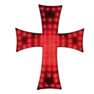 96973-C-01.JPG Croce A Led 24v Rosso Bandiere Ed Emblemi Decorazioni Luminose