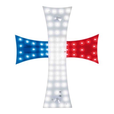 96974-S-01.JPG Croce A Led 24v Francia Bandiere Ed Emblemi Decorazioni Luminose