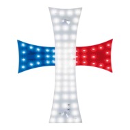 96974-S-01.JPG Croce A Led 24v Francia Bandiere Ed Emblemi Decorazioni Luminose
