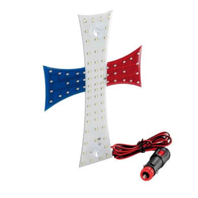 96974-A-01.JPG Croce A Led 24v Francia Bandiere Ed Emblemi Decorazioni Luminose