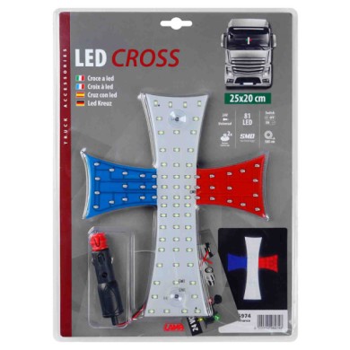 96974-C-01.JPG Croce A Led 24v Francia Bandiere Ed Emblemi Decorazioni Luminose