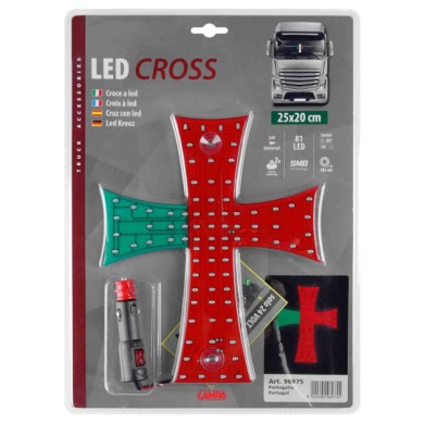 96975-A-01.JPG Croce A Led 24v Portogallo Bandiere Ed Emblemi Decorazioni Luminose
